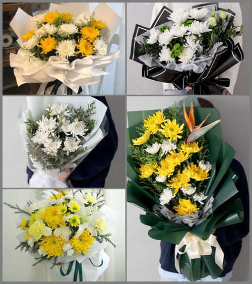 安徽安庆市岳西县菖蒲镇里仁村白事花束代送